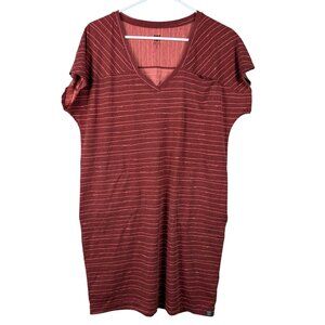 Title Nine Hiolani V Neck Dress - Painted Stripe Size Small Sporty